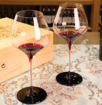 Black bow tie Burgundy red wine cup big belly home European Luxury Lead-free crystal glass wine glass goblet