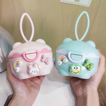 New cute baby milk powder box Home out portable universal seal baby Meng Meng storage irrigation moisture-proof large