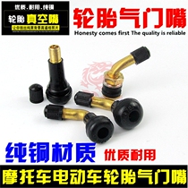 Scooter Motorcycle Vacuum Tire Valve Nozzle Electric Vehicle Vacuum Tire Valve Nozzle Curved Nozzle Tire Leak Proof Nozzle