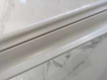 Berr floor Panlong milky white solid wood foot line deposit