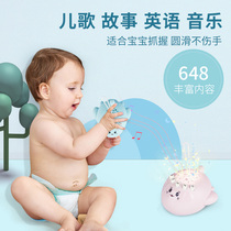Childrens puzzle Starry sky projection Small plane Pacify early education Music machine with baby hypnosis sleep aid 0-1 years old toy