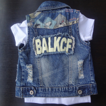 Boy Cowboy Vest Spring Autumn 2021 New waistcoat CUHK Scout child waistcoat Childrens waistcoat Autumn and outside wearing childrens clothes