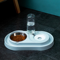 Dog bowl Dog bowl Cat bowl Double bowl Automatic drinking water Slow food bowl Anti-tipping rice bowl Pet cat water bowl Dog supplies