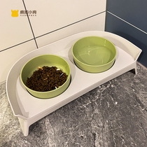Cat bowl Double bowl protection Cervical spine anti-spilling food Cat food Cat food Cat bowl Dog bowl Dog bowl Pet bowl supplies