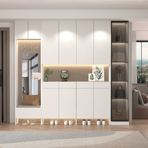 Customized shoe cabinet integrated against the wall door to the top locker home multi-functional storage cabinet modern minimalist hall cabinet
