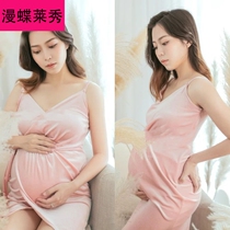 Mandie Studio 2022 New Maternity Dress Photo Photography Small Fresh Lively Cute Hot Mom Big Belly Pregnant Mom Photoshoot