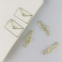 Golden Envelope Paper Paper Cartoon Pendback Creative Shape Pendback Special-shaped Pin Gold Paper Paper