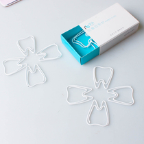 White burst tooth paper clip storage box creative return needle tooth return needle Mini paper clip manufacturers wholesale