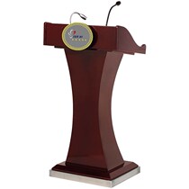 With a microphone to guide the speech With a lamp Solid wood platform Presidential platform Podium platform Host speech Creative welcome platform