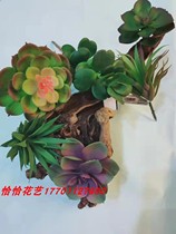 Precisely floral silk mesh flower material rose multi-layer Baolian sharp sword orchid grass meat simulation succulent plant