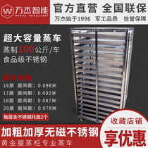 Add coarse thickened 304 stainless steel pallet steamed caravan steamed cabinet steamed buns dumplings dumplings Rice Cart Rack Silicone Mat
