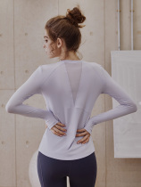 VALVOELITE Fitness Clothing Women Spring and Autumn Thin Quick Dry Sports Professional Yoga Top Pilates Long Sleeve Set