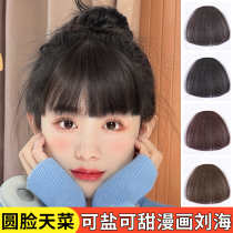Liu Hai wig female cartoon fake bangs female natural forehead invisible seamless lisa wig piece net red full real hair