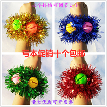 Games props hand flower Bell bracelet flower children dance dance hand flower kindergarten table performance wrist flower