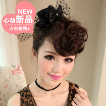 Wig female roll Liu Hai film wig new product fake bangs natural roll hair roll Liu Hai film wig slant bangs