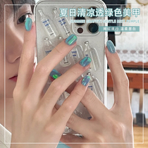 Net red pop color nail polish 2021 new white light therapy Nail Polish glue nail shop special matching set