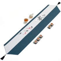 Tea table flag Chinese Zen tablecloth cloth long strip waterproof bed flag tea flag New Chinese style cloth strip tea