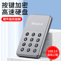 Baiyi encryption mobile hard disk 1T high speed usb3 0 digital key encryption 500GB password hard disk 320g hardware encryption 2TB secret shield AES256 military grade encryption anti-cracking