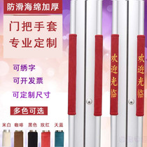 Anti-slip door Gloves Suede Cloth Anti-Burn Door Pull Gloves Anti-static sponge Thickening Buttoned custom embroidered