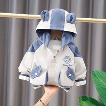 Boys coat spring baby windbreaker foreign style jacket jacket 1-year-old baby autumn clothes 0-3 childrens jacket