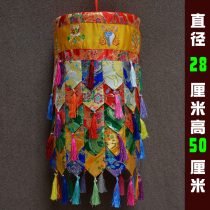 Tibetan Eight Jixiang Victory Building Buddhist Hall Temple Hotel Decoration Buddha Building Flagline Hanging Building Round Building