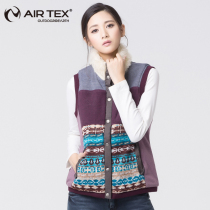 AIRTEX Fall Winter Women's Vest Short cotton-padded jacket Outdoor Sports Women's Vest Warm Sleeveless Cotton Clothes