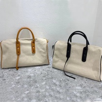 Canvas Carry-on Short Travel Bag Women Handy Large Capacity Portable Contained Travel Check-in Baggage Bag Men Tide