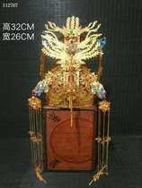 Treasured gold ware hollowed-out wind crown flower silk studded with ruby one top noble and luxurious and brilliant 104006