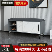 Shoes-changing stool shoes cabinet Home doorways integrated sittable soft bag wearing shoes stool net red light and luxurious door multifunction seat stool