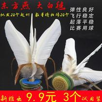 Factory direct supply for Dongfang Yan competition special white shuttlecock adult fitness sports goose feather shuttlecock shuttlecock