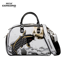 Counter CEREBRO Spano Chinese style clothes bag independent shoe bag 3D embroidery fish jump golf clothes bag