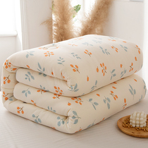Class A knitted cotton quilted by soybean fiber quilt Spring and autumn Single bedding winter quilt with thickened warm quilt with core four seasons