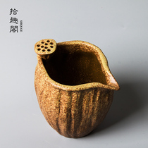 Pure handmade coarse Tao Justice Cup Ceramics Large Horn Uniform Cup Zen of the Herbal Tea Sea Retro Qutian Kongfu Tea With Tea