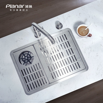 304 stainless steel bar sink coffee shop wine bar high pressure cup washer faucet zhongdao table basin small single tank