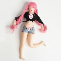 Mini version of the full silicone solid doll animation two yuan hand-made can be inserted girlfriend simulation male adult fun