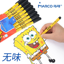  8 Marco markers Black hook line pen Childrens painting fine hook edge stroke line drawing hand painting marker pen
