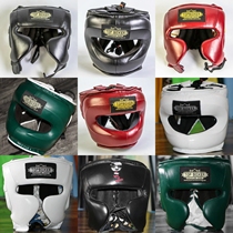topboxer helmet boxing helmet monkey face beam nose guard full closed leather adult training winning