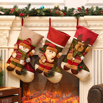Large Christmas Socks Gift Bag Elderly Socks Decorative Socks Christmas Gift Pendant Children Candy Bags Gift Bags
