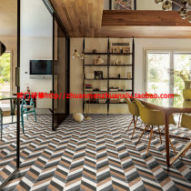 Color-color fish bone wood grain tiles 300X300 Nordic kitchen balcony living room bedroom room non-slip all-ceramic wall floor tiles