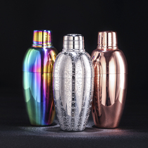 Bar Legend Premium Quality 304 Stainless Steel Shake Wine Maker Three-section Vintage Snow Curling 500ml