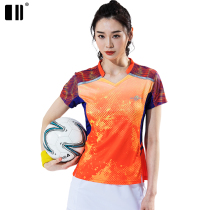 (Breathable type) Single Double Number Badminton Suit Womens Training Suit Volleyball Sportswear Jacket Short Sleeve T-Shirt Summer