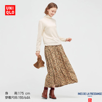 Uniqlo (designer cooperation) womens French pleated skirt (early autumn floral skirt) 442713