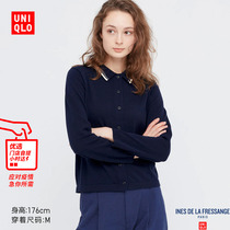 UClos Cooperative Lady Clothing IDLF POLO Knitted Cardiovert (Long sleeves POLO collar) 447414