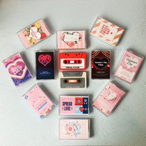 Love confession artifact recording tape creative retro cassette electronic tape holiday message device graduation season greeting card