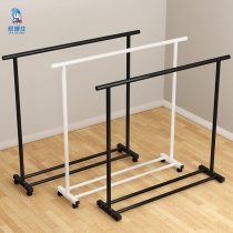 Clothes hanger floor bedroom household folding indoor clothes single pole simple balcony storage cool clothes rack