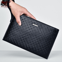 Seven Wolverine Hands With Bag Male Brief Genuine Leather Handbag Large Capacity Upscale Head Layer Cow Leather Light Luxury Business Mens Bag