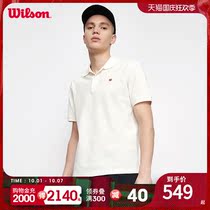 Wilson Wilson Wilson 2021 new mens leisure tennis POLO short sleeve FrontcourtPolo
