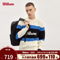 Wilson Wilson Wilson Men Woven 2022 Spring New Stripe Design Casual Fashion Pullover Sweater