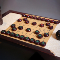 Home collection Rosewood old mahogany collection gift leather chessboard 0764