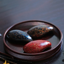 Hehe tea big lacquer tea spoon tea shovel Mahogany sour branch spoon Lacquerware Sandalwood Kung Fu tea set Tea ceremony accessories 0387